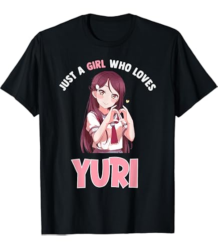 Amazon.com: I Love (Heart) Yuri T-Shirt T-Shirt : Clothing, Shoes